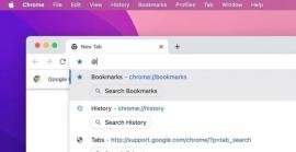 Chrome s'actualitza amb noves dreceres en la barra de cerca
